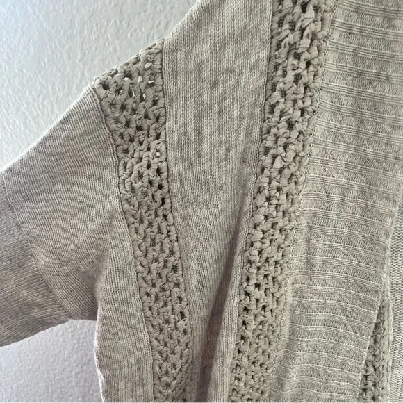 Sundance Light Grey Open Front Knit Cardigan Size XL - Picture 10 of 16